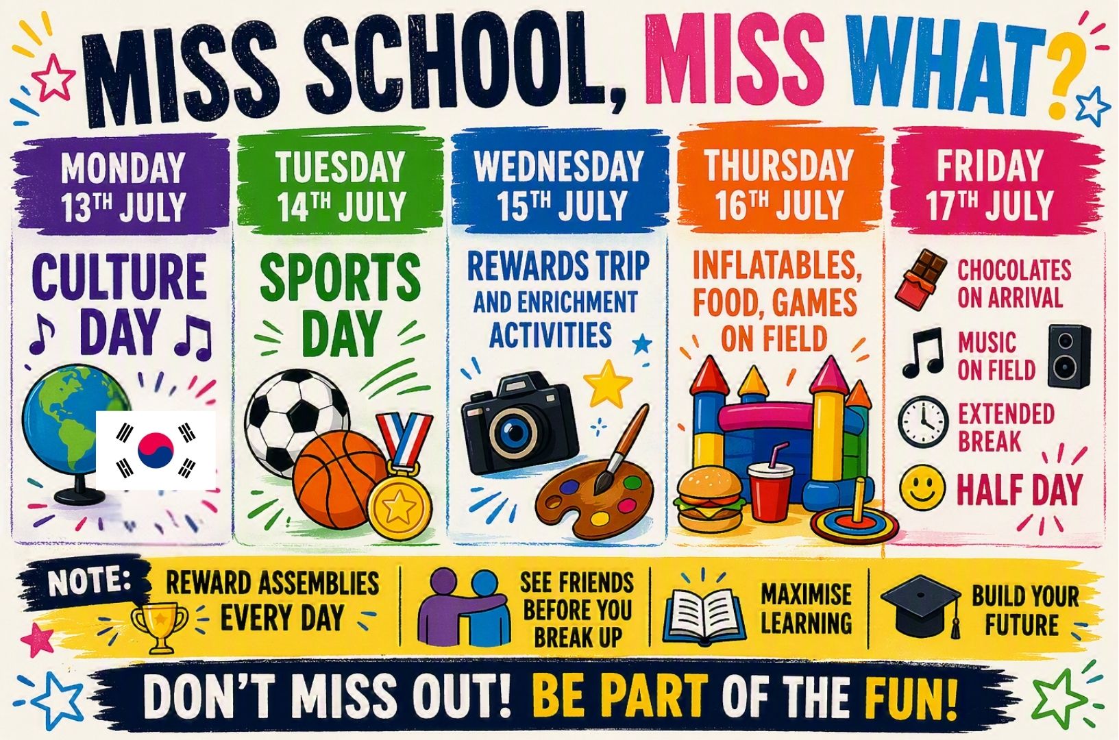 LAST WEEK OF THE SUMMER TERM!