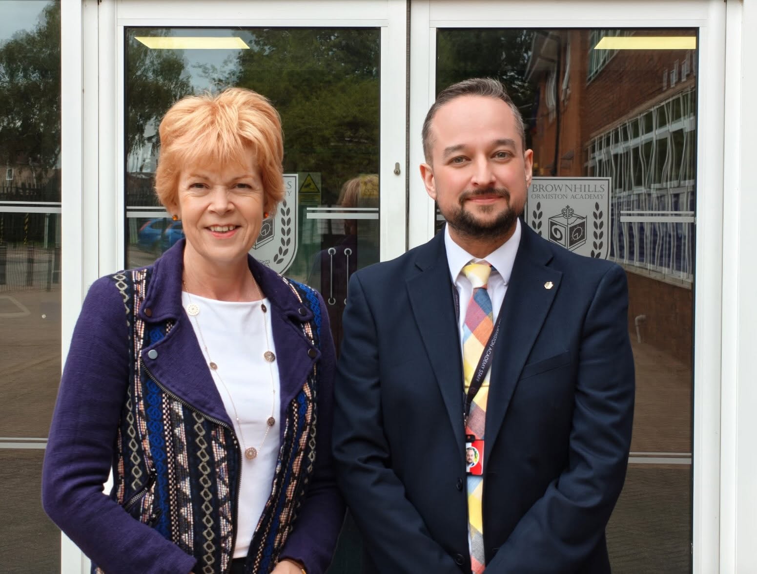 A LOVELY VISIT FROM OUR LOCAL MP - WENDY MORTON MP VISITS TO SEE BROWNHILLS STUDENTS IN ACTION
