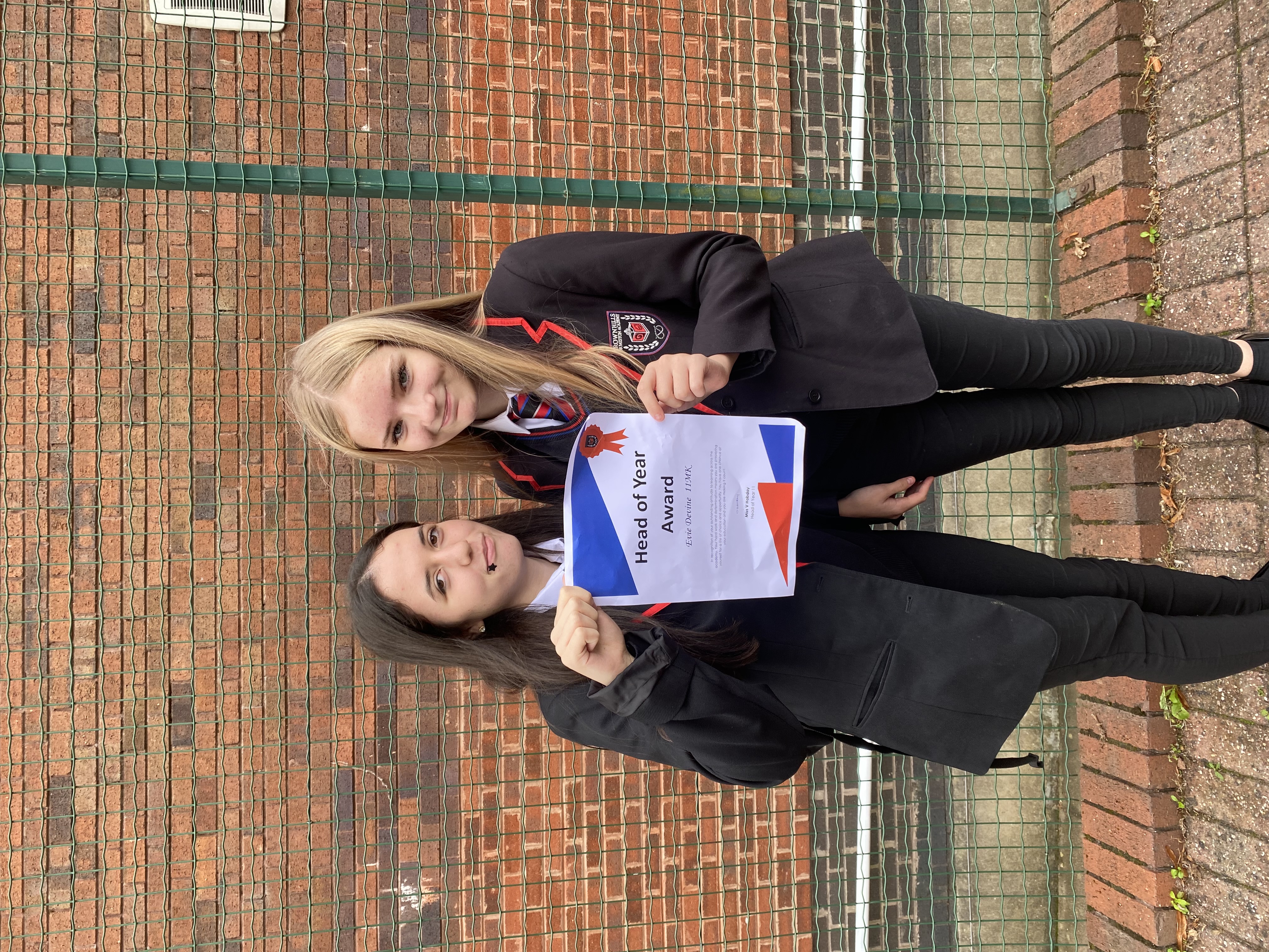 PROUD TABLE AT BROWNHILLS - STUDENTS SHARING THEIR SUCCESS!